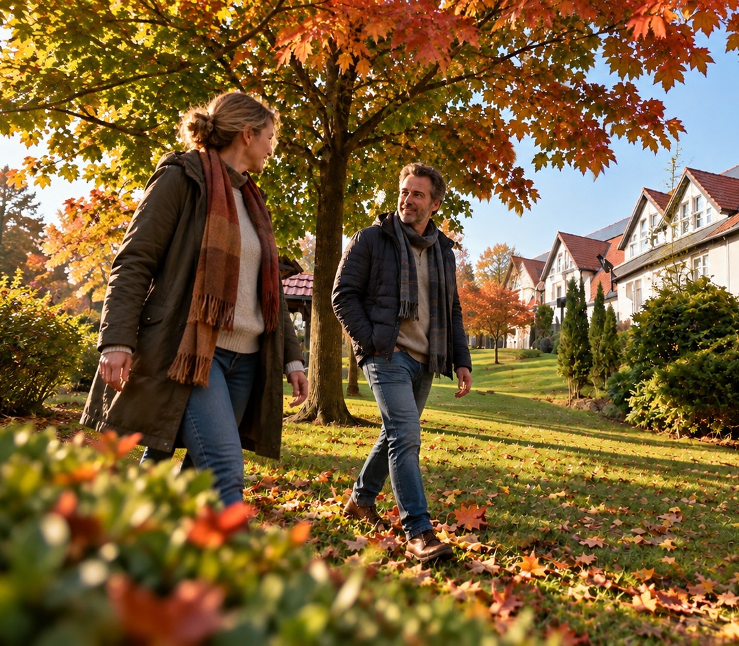 Hotel Marschall DuRoc bei Görlitz im Herbst